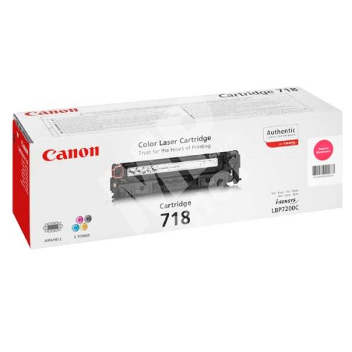 Toner Canon CRG718M, magenta, originál 1