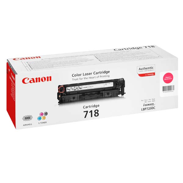 Toner Canon CRG-718M, LBP-7200Cdn, magenta, CRG718M, 2660B002 originál