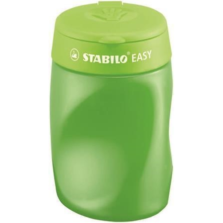 Ořezávátko Stabilo Easy se zásobníkem, 3 otvory, pro praváky, zelené