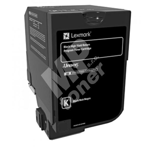 Toner Lexmark 84C2HK0, return, black, originál 1