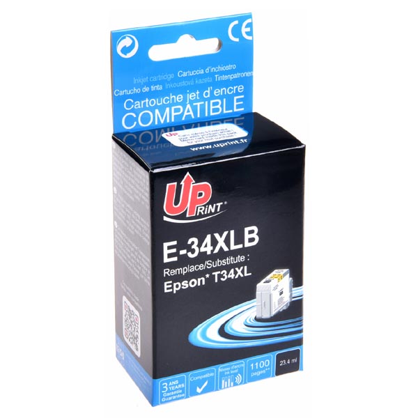 Kompatibilní cartridge Epson C13T34714010, black, 34XL, Uprint