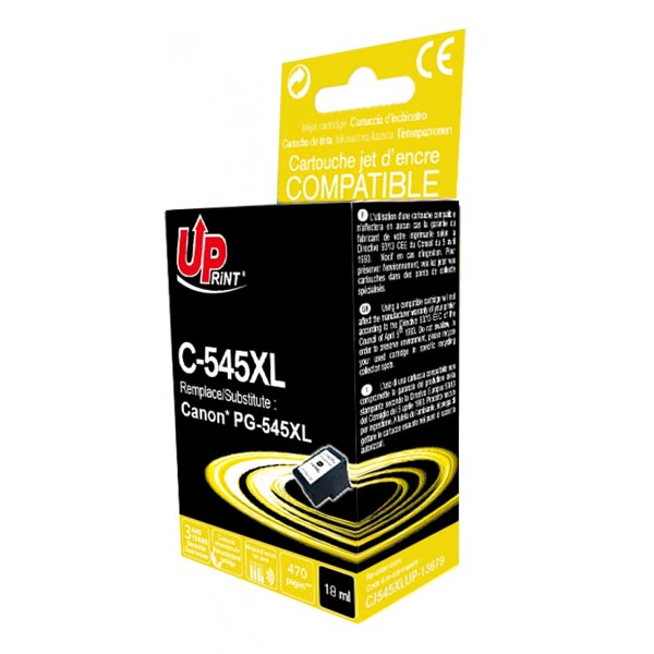 Kompatibilní cartridge Canon PG-545XL, Pixma MG2450, 2550, black, UPrint