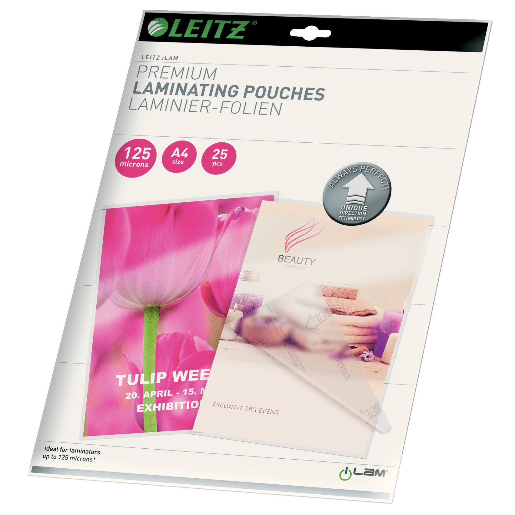 Laminovací kapsy Leitz iLAM UDT A4, 25ks, 125 mic