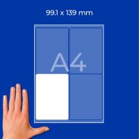 Etikety na zásilky 99,1 x 139 mm, 100 listů A4 L7169B-100 4 (4)