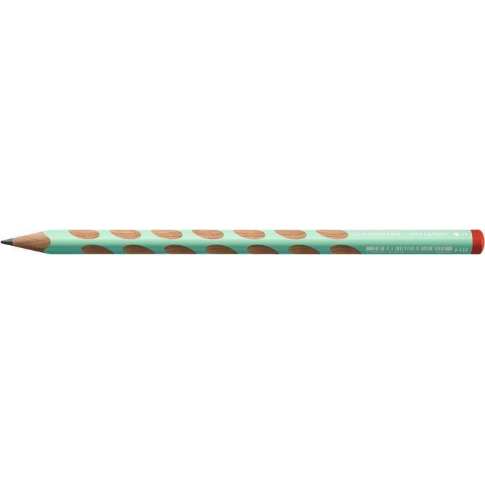 Grafitová tužka Stabilo Easygraph, pastelová zelená, trojhranná, pro praváky, HB
