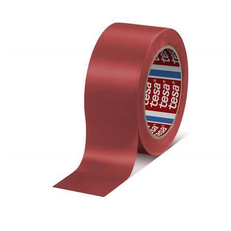Vyznačovací páska na podlahy Tesa Professional, 50 mm x 33 m, červená