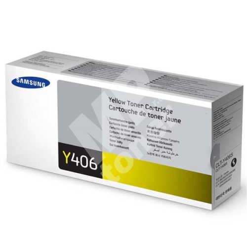 Toner Samsung CLT-Y406S, yellow, SU462A, originál 1