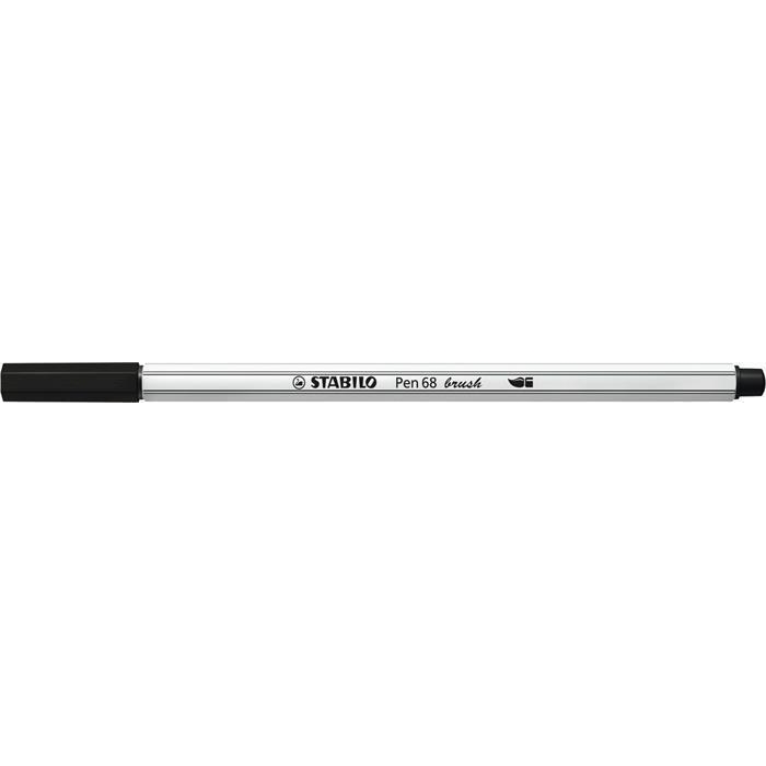 Štětcový fix Stabilo Pen 68 brush, černá