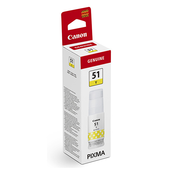 Inkoustová cartridge Canon GI-51Y, Pixma G1420, G2420, G3420, yellow, 4548C001, originál