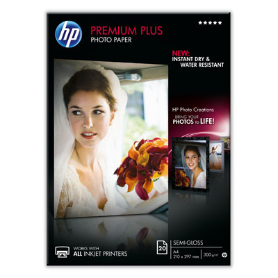 HP Pololesklý fotografický papír CR673A, HP Premium Plus, pololesklý, A4, 210x297mm