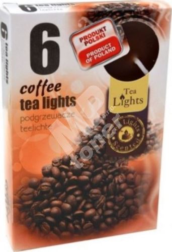Tea Lights Coffee s vůní kávy vonné čajové svíčky 6 kusů 1