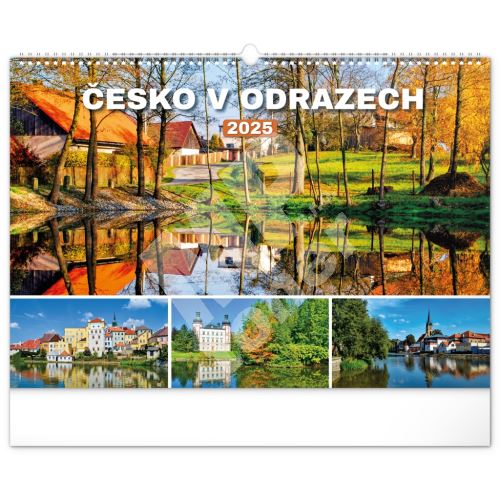 Nástěnný kalendář Notique Česko v odrazech 2025, 48 x 33 cm 1