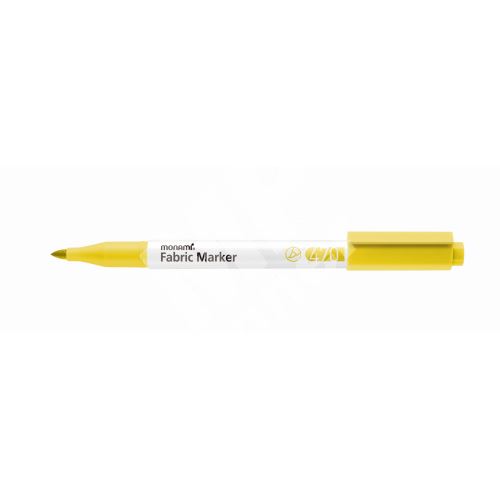 Popisovač na textil Monami Fabric Marker 470, žlutý 1
