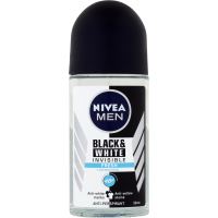 Nivea Men Black &amp; White Invisible Fresh kuličkový antiperspirant, 50 ml