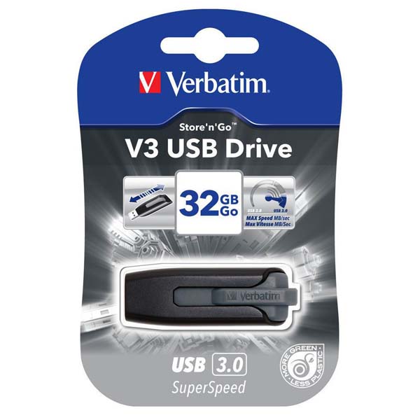 32GB Verbatim Store'n'Go V3, USB flash disk 3.0, 49173, černá