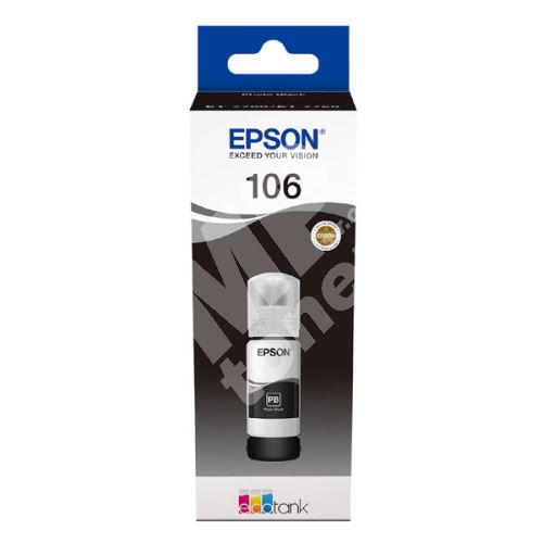 Cartridge Epson C13T00R140, black, 106, originál 1