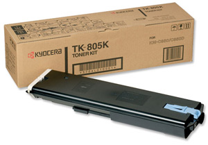 Toner Kyocera TK-805C, KM-C850, modrý, originál