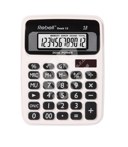 Kalkulačka Rebell Desk 12, černá 1