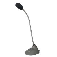 Mikrofon Defender MIC-111, šedý, stolní, kondenzátorový