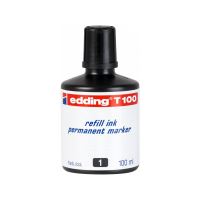 Inkoust pro permanentní fixy Edding T100, černý Inkoust pro permanentní fixy Edding T100, černý