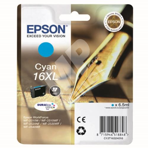 Cartridge Epson C13T16324012, cyan, originál 1