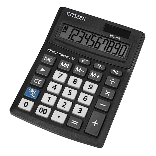 Kalkulačka Citizen CMB1001-BK, černá, stolní, desetimístná