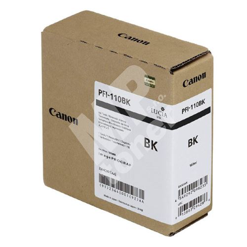 Cartridge Canon PFI110BK, black, 2364C001, originál 1