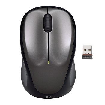Myš Logitech Wireless Mouse M235 nano, QuickSilver, grey