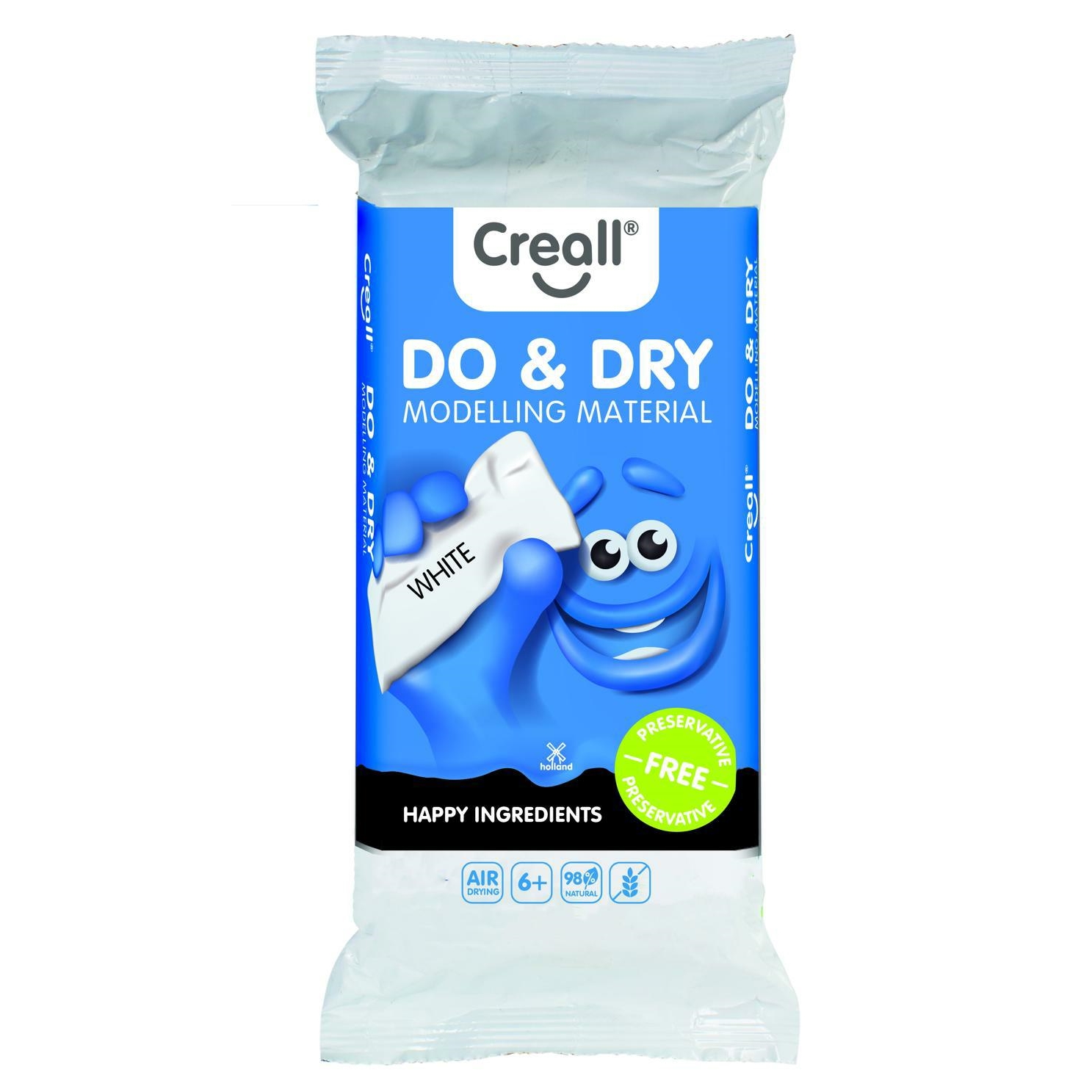 Modelovací hmota Creall Do&Dry, samotvrdnoucí, bílá, 1kg