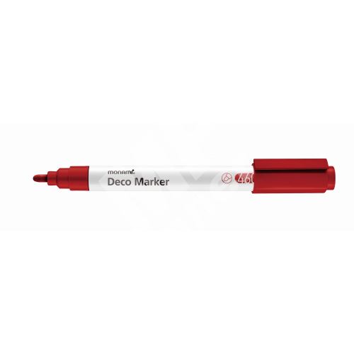 Popisovač Monami Deco Marker 460, hrot 2 mm, red 1