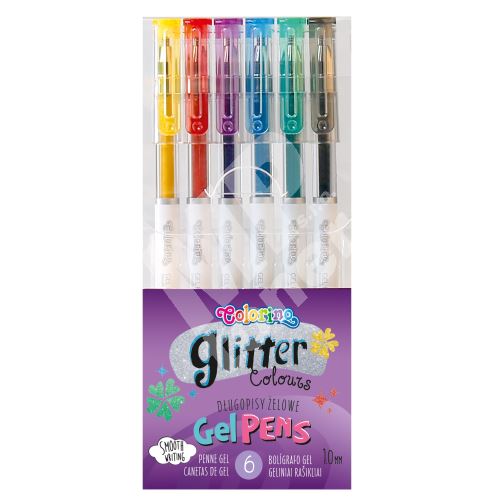 Colorino gelové rollery, se třpytkami, 6 barev 1