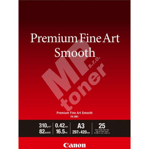 Canon Premium Fine Art Smooth, foto papír, matný, bílý, A3, 310 g/m2, 25 ks 1