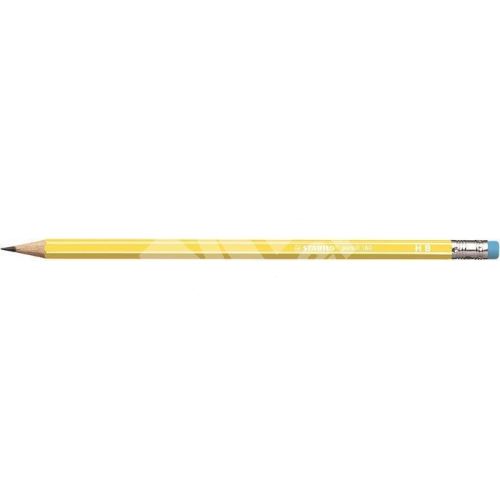 Grafitová tužka s gumou Stabilo Pencil 160, žlutá, HB, šestihranná 1