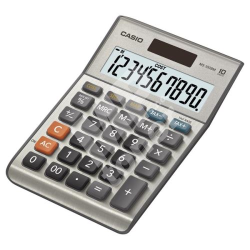 Kalkulačka Casio MS 100 B MS, stříbrná 1