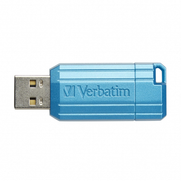 128GB Verbatim Store'n'Go PinStripe, USB flash disk 2.0, 49461, modrý