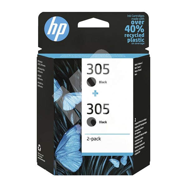 Inkoustová cartridge HP 6ZD18AE, DeskJet 2300, 2710, 2720, black, 305 2