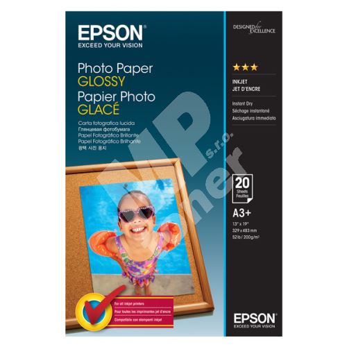 Fotopapír Epson Glossy, C13S042535, lesklý, bílý, A3+, 200 g/m2 1