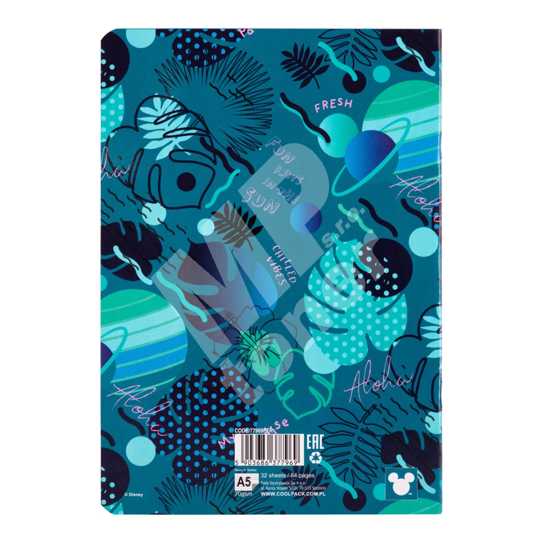 Poznámkový sešit Colorino, A5, 32 listů, linkovaný, Stitch 1 2 (1)