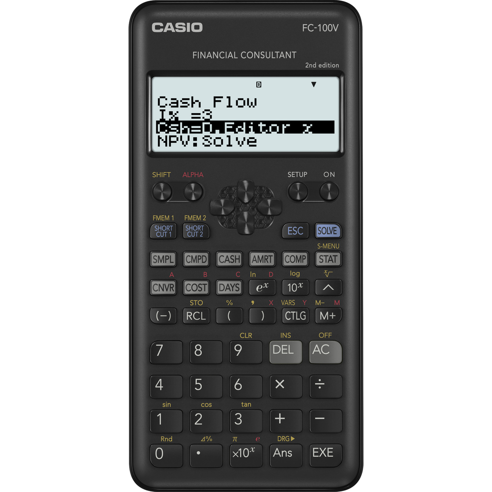 Finanční kalkulátor Casio FC 100 V 2E