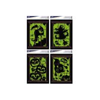 Okenní fólie Halloween 30x20cm, svítící, V oknech
