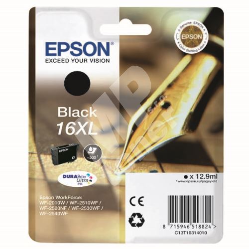 Cartridge Epson C13T16314012, black, originál 1