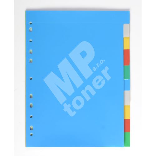 Plastový rozlišovač A4, 2x5 barevných listů 1