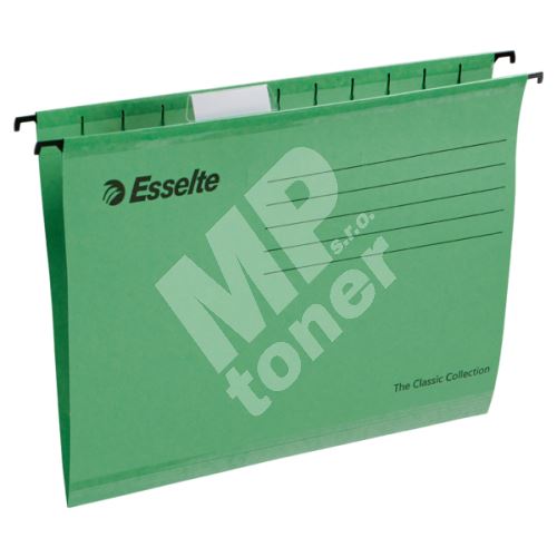 Závěsná registrační karta Esselte Classic A4, zelená, 1bal/25ks 1