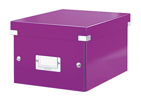Archivační krabice Leitz Click-N-Store S (A5) wow, purpurová
