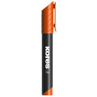 Permanentní popisovač Kores K-Marker, kulatý hrot 3 mm, oranžový