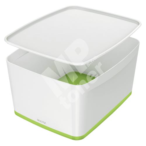 Leitz MyBox Wow úložná krabice s víkem, velikost L, zelená 1
