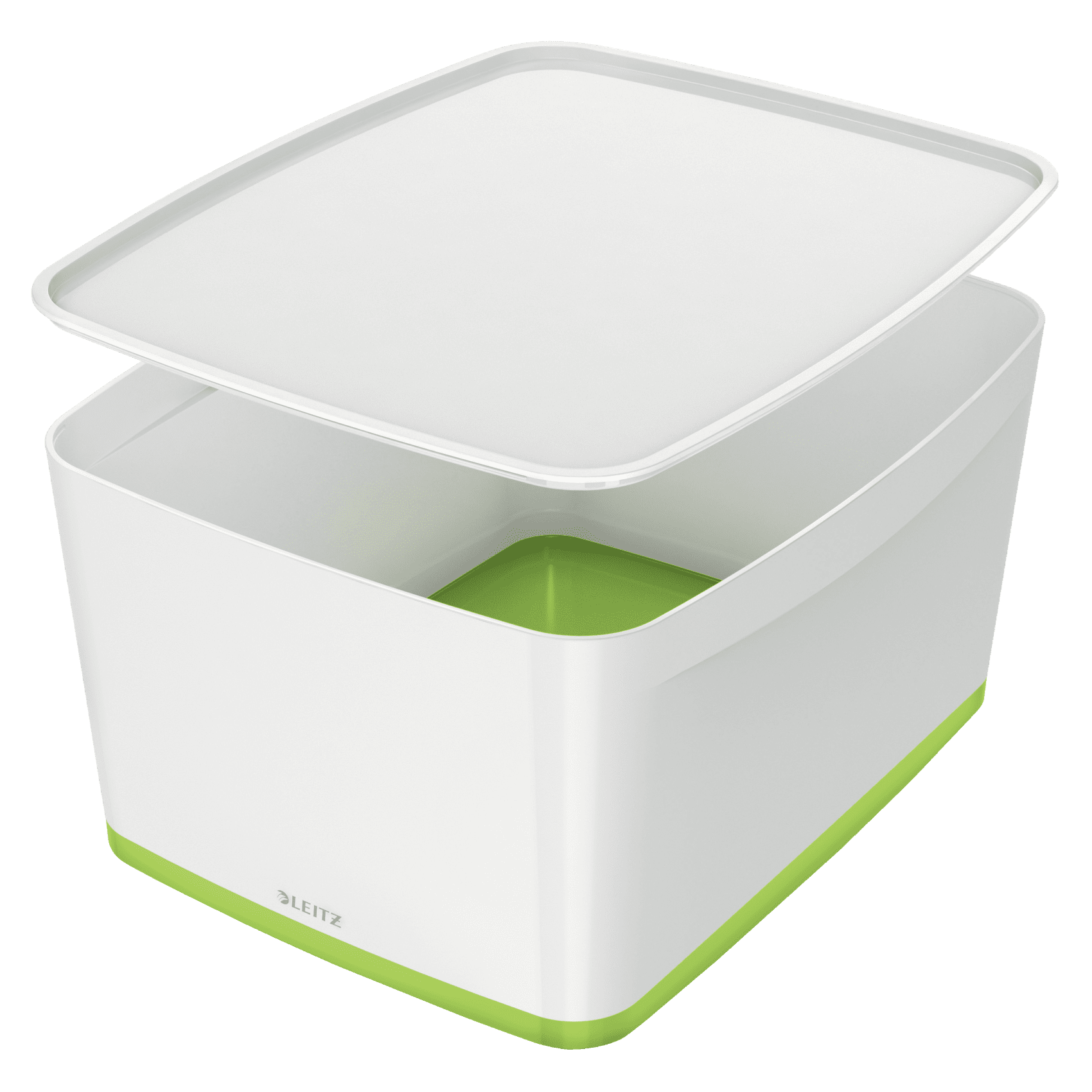 Úložná krabice s víkem Leitz MyBox Wow, velikost L, zelená