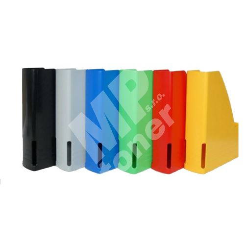 Pořadač na dokumenty A4, plastový 6 cm, magazín box, zelený 1