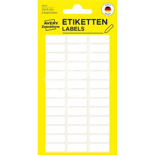 Samolepící etikety 20 x 8 mm, 234 ks etiket v bal. 3073 1