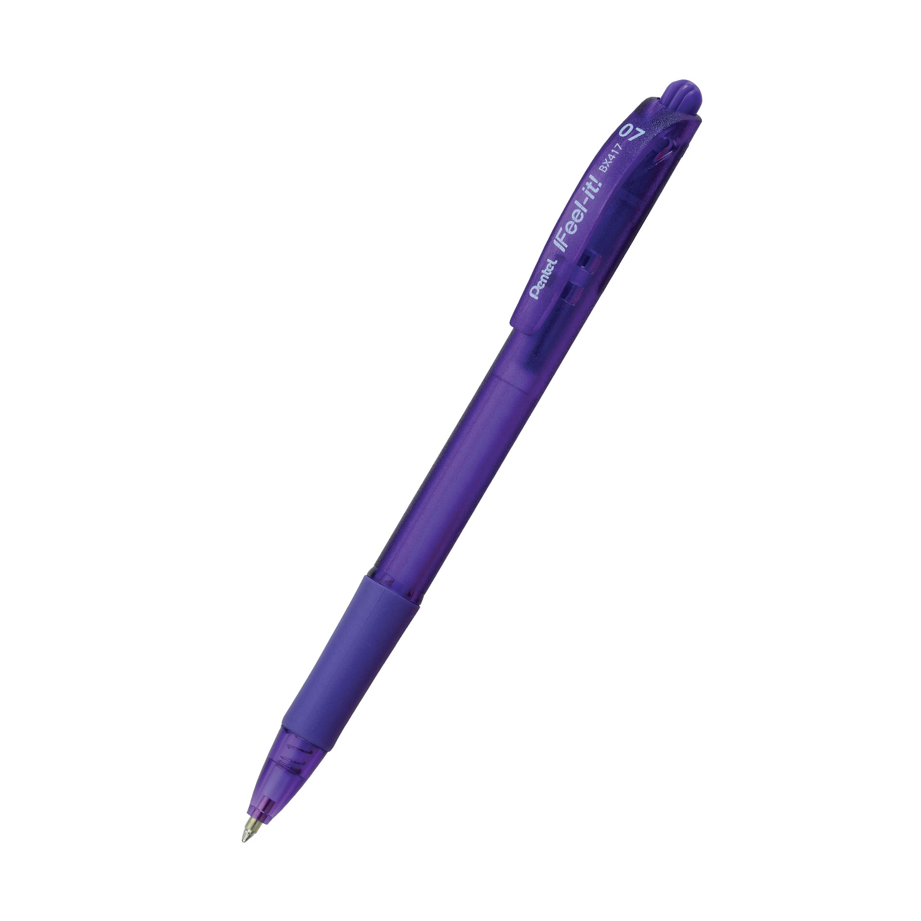 Kuličkové pero Pentel iFeel-It! BX417, 0,7mm, fialové